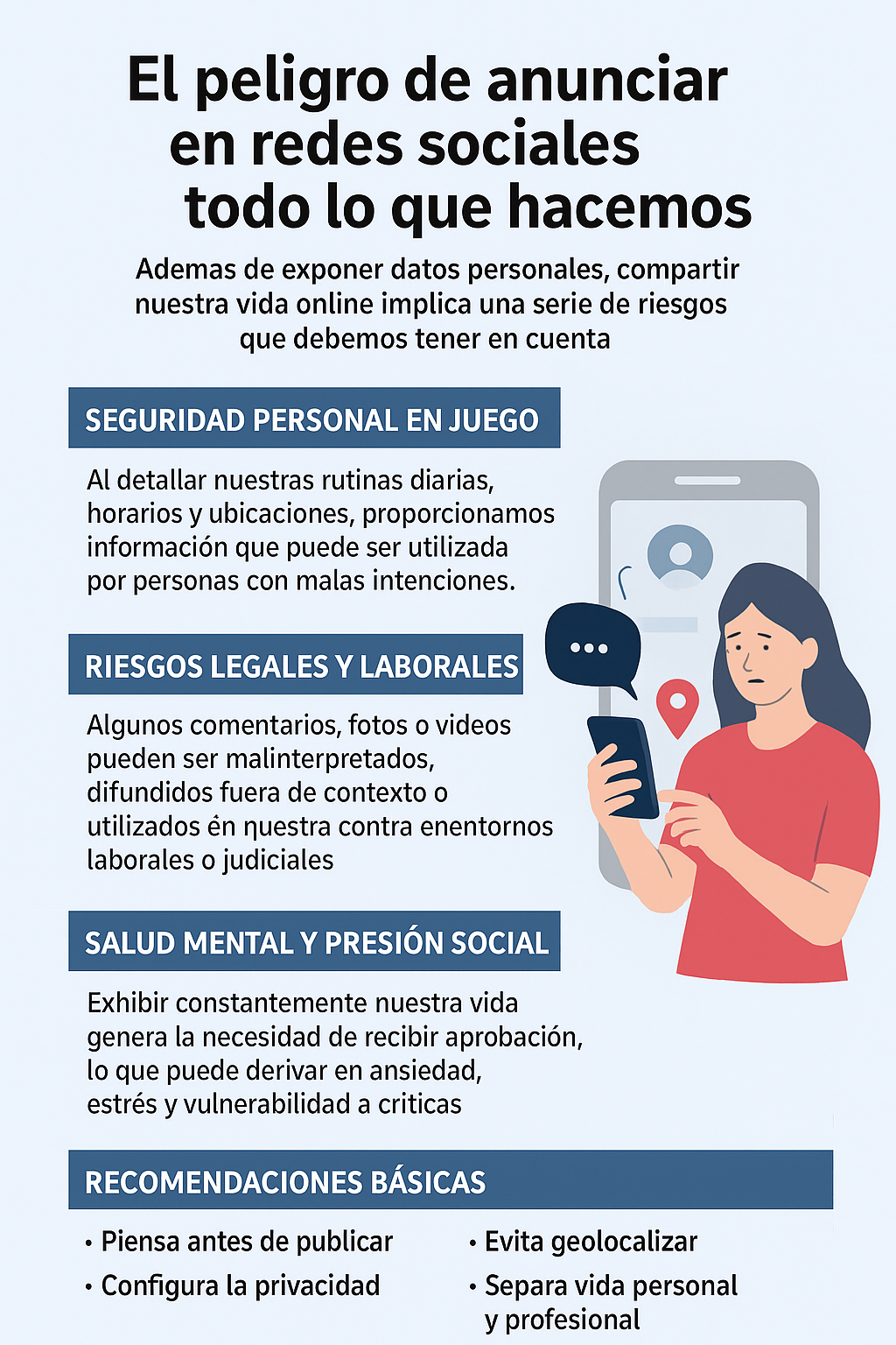 El peligro de contar todo lo que hacemos en redes sociales